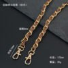Leather-covered aluminum chain bag strap with metal dog buckle Shoulder bag chain Crossbody bag strap Leather handbag strap Accessories